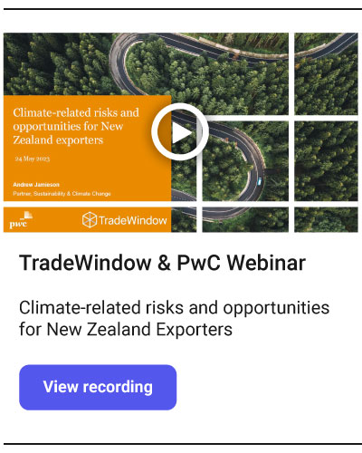 Climate-related risks and opportunities for New Zealand Exporters